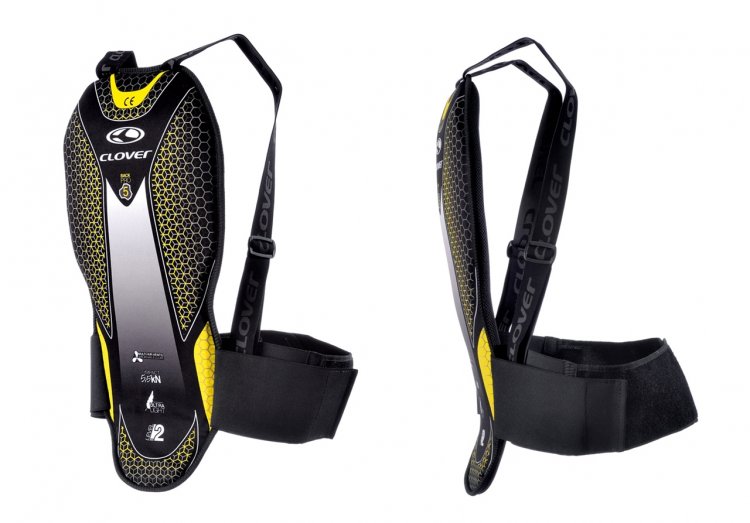CLOVER Back Protector Pro-5 < Black Yellow > CE Approved LEVEL 2 - Click Image to Close
