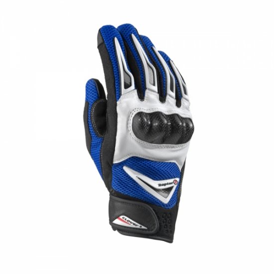 RAPTOR-2 Glove (B/R) White Black Blue - Click Image to Close