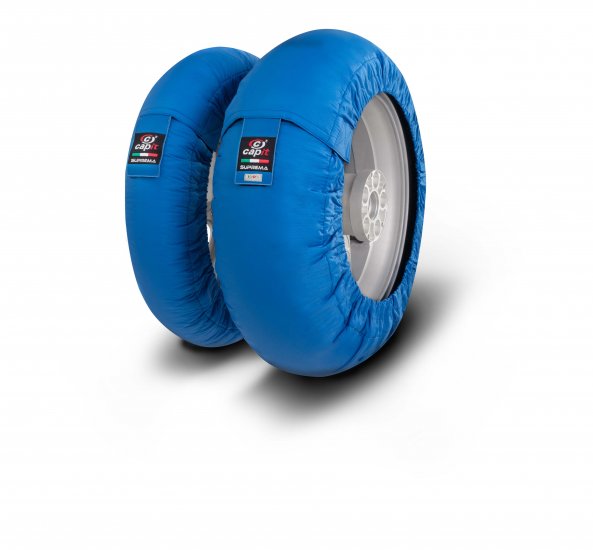 CAPIT - SUPREMA SPINA TYRE WARMERS "BLUE" 10" SIZE - Click Image to Close