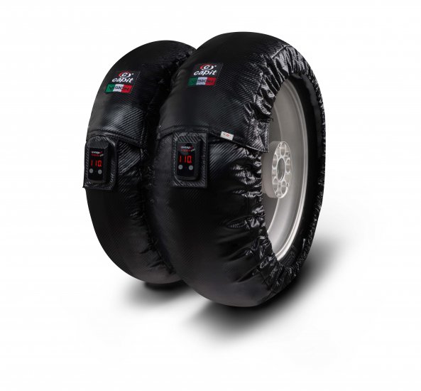 CAPIT - SUPREMA VISION PRO TYRE WARMERS "CARBON" 12" SIZE - Click Image to Close