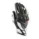 RSC-3 Cow Goat Short Leather Carbon Glove (Black White)