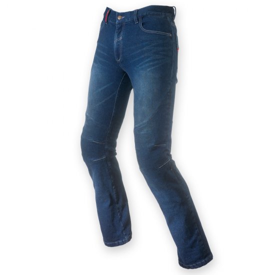 CLOVER JEANS-SYS-3 Motorcycle Protective Pants Jeans < blue > - Click Image to Close