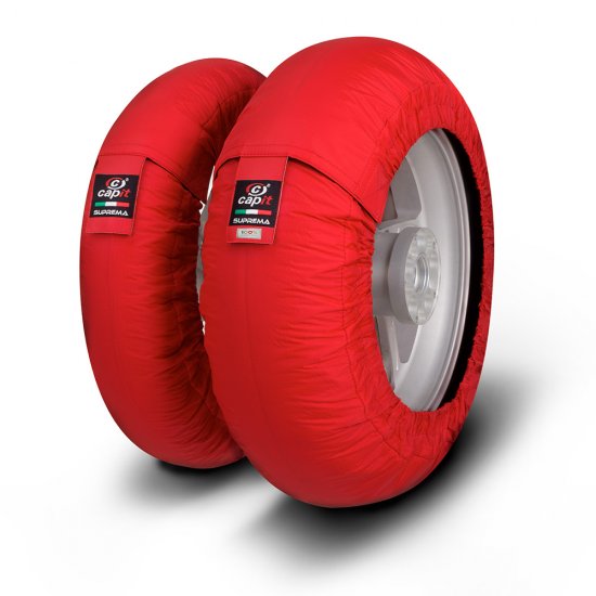 CAPIT - SUPREMA SPINA TYRE WARMERS "RED" 300cc 400cc SIZE - Click Image to Close