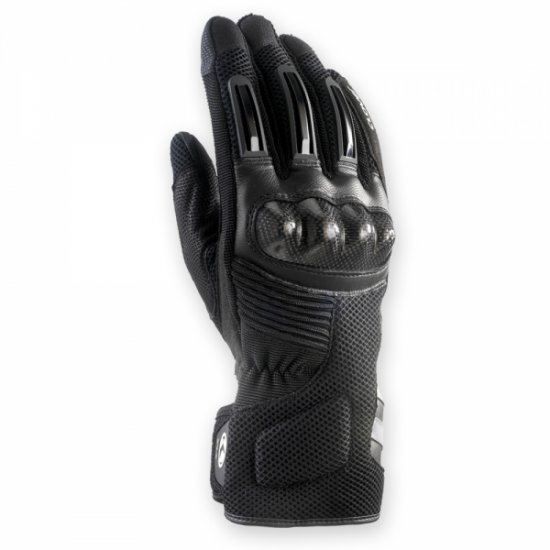 SR-2 Summer Vented Gloves (N/GR) Black Grey - Click Image to Close