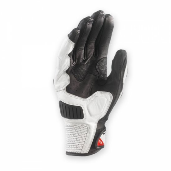 RSC-3 Cow Goat Short Leather Carbon Glove (Red Black White) - Click Image to Close
