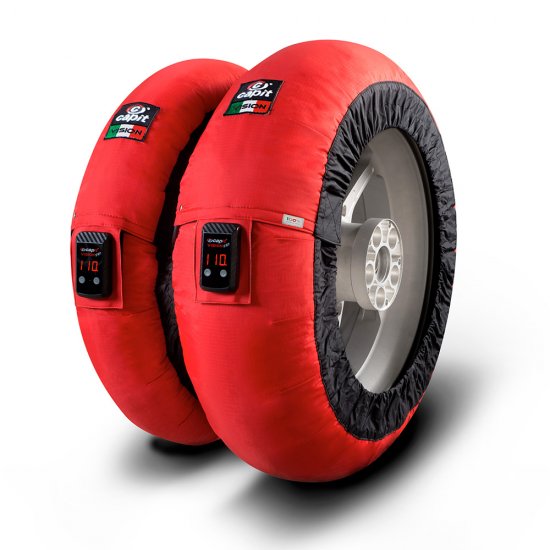 CAPIT - BIKE MAXIMA VISION TYRE WARMERS M/XL "RED" - Click Image to Close