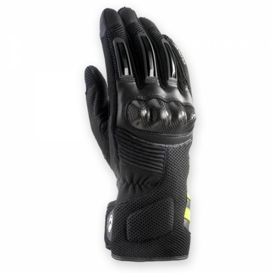 SR-2 Summer Vented Gloves (N/G) Black Hi Viz Yellow - Click Image to Close