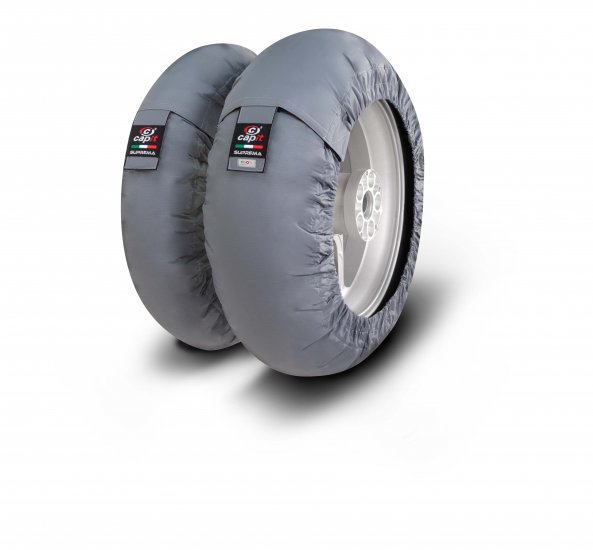 CAPIT - SUPREMA SPINA TYRE WARMERS M/XXL "GREY" - Click Image to Close