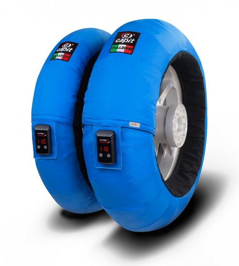 CAPIT - FULL CONTROL VISION PRO TYRE WARMERS M/XXL "BLUE" - Click Image to Close
